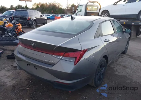 2022 Hyundai Elantra Hybrid Blue from USA, damaged, VIN KMHLM4AJ5NU031451